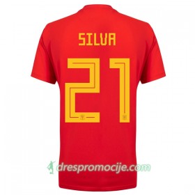 Španjolska Dres David Silva 21 Domaći Svjetsko prvenstvo 2018